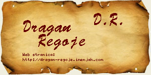 Dragan Regoje vizit kartica